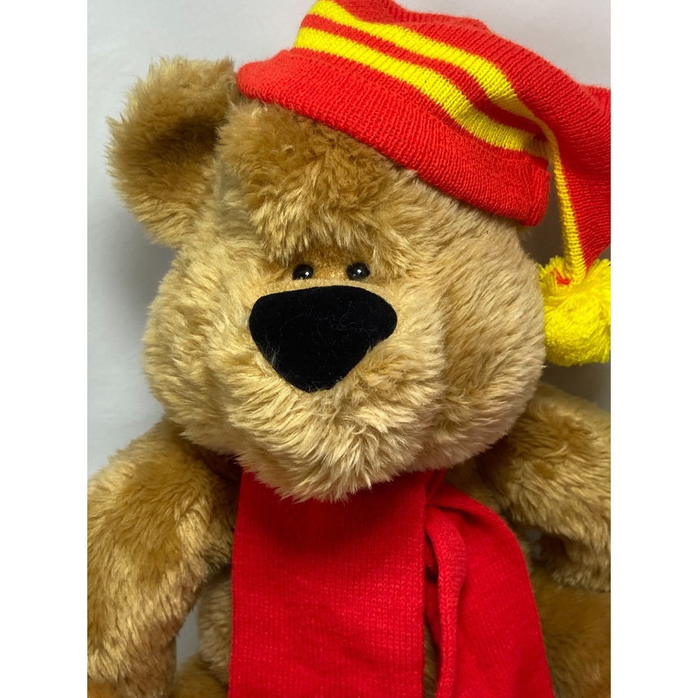 VTG Hug Bear Teddy Plush Ted Menten Red Scarf North American Bear Co. Stuffed